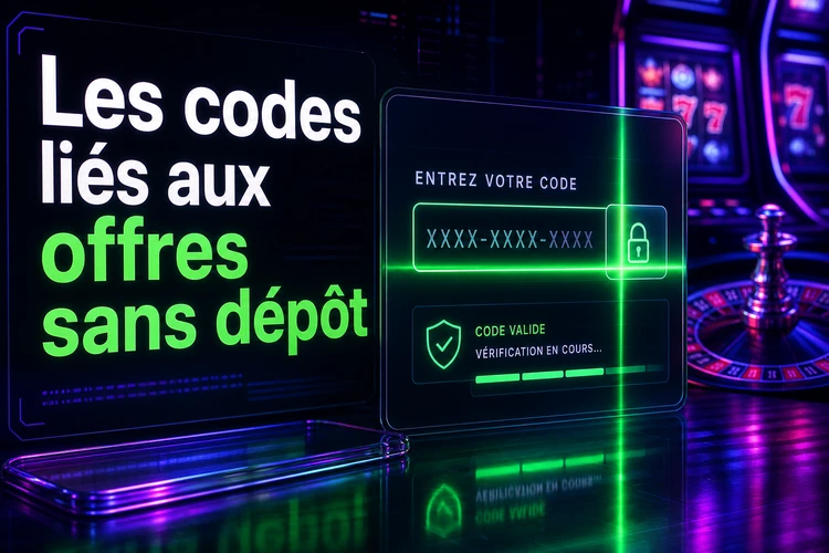 Les codes liés aux offres sans dépôt