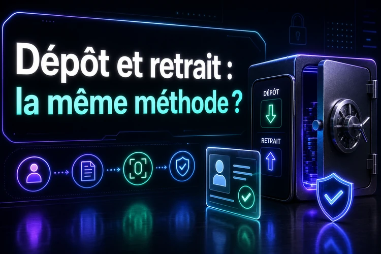 Dépôt et retrait: la même méthode?